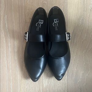 BC Footwear by Seychelles Black Mary Jane Flats Size 9